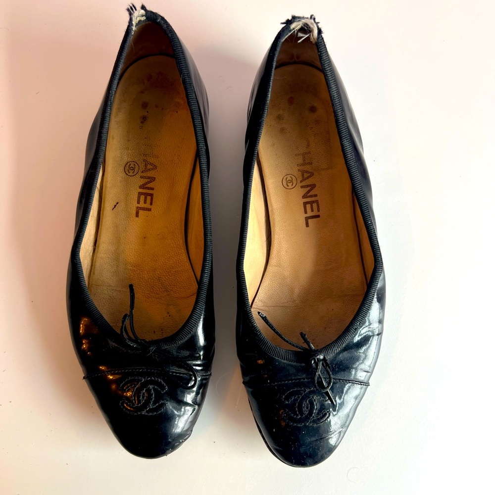 Chanel Patent Ballet Flats